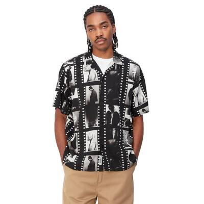 Carhartt WIP koszula męska Photo Strip Shirt black / white