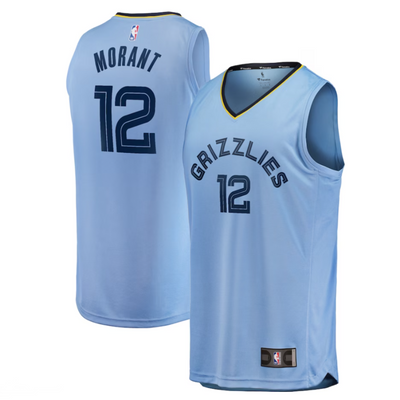 Fanatics koszulka koszykarska Replica Jersey NBA Statement Edition Memphis Grizzlies Ja Morant light blue