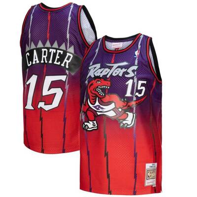 Mitchell and Ness koszulka koszykarska Fadeaway Swingman Jersey NBA Toronto Raptors Vince Carter purple-red
