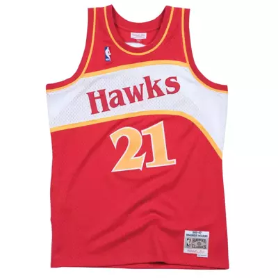 Mitchell and Ness koszulka koszykarska NBA Swingman Road Jersey 2.0 Atlanta Hawks Dominique Wilkins 1986-87 red
