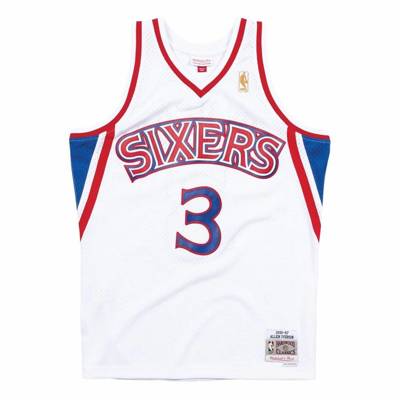 Mitchell and Ness koszulka koszykarska Swingman Jersey 2.0 NBA Philadelphia 76ers Allen Iverson 1996-97 home white (kolekcja młodzieżowa)