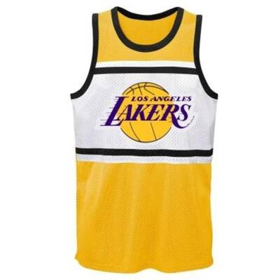 NBA Licensed koszulka koszykarska tank top Player Sublimated Shooter Los Angeles Lakers Lebron James #23 yellow / white