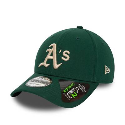 New Era czapka z daszkiem 9FORTY Repreve® Strapback MLB Oakland Athletics green