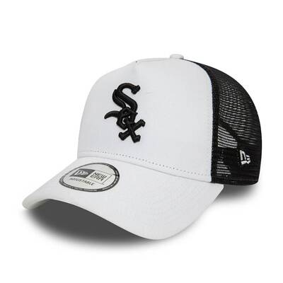 New Era czapka z daszkiem Trucker Snapback League Essential MLB Chicago White Sox white-black