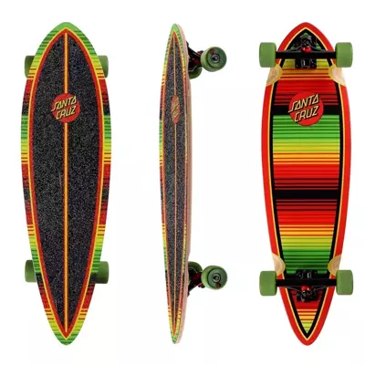 Santa Cruz Skateboards Longboard Serape Dot Pintail Cruiser 9.2" x 33"