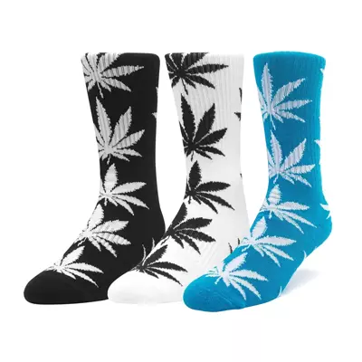 HUF socks Plantlife Essentials black / white / marina (3pack))