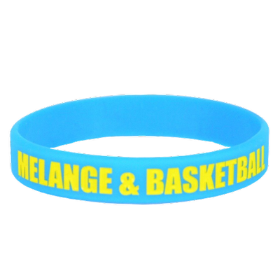 MAT Wear wristband Melange&Basketball blue / yellow