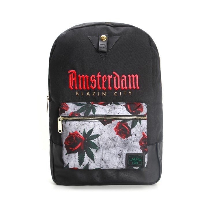 Cayler and Sons backpack GL Amsterdam Uptown black / red / mc