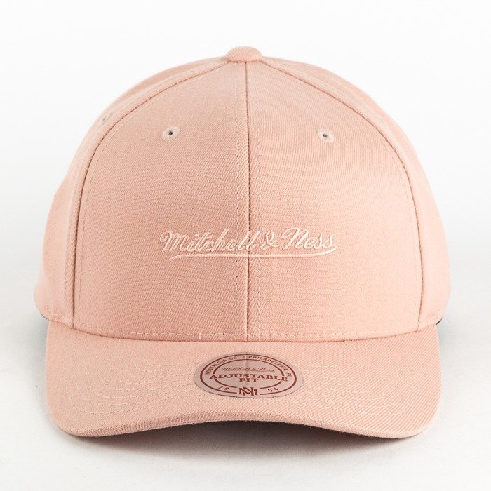 Mitchell and Ness dad cap Tonal Logo High Crown 110 M&N Logo pink
