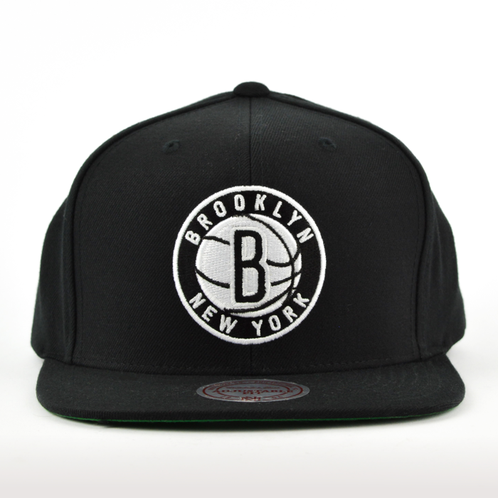 Mitchell and Ness snapback Solid Team Colour SB Brooklyn Nets black 
