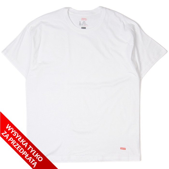 Supreme t-shirt Hanes white