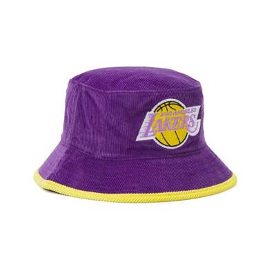 Mitchell&Ness kapelusz Team Bucket Hat NBA Los Angeles Lakers purple-yellow