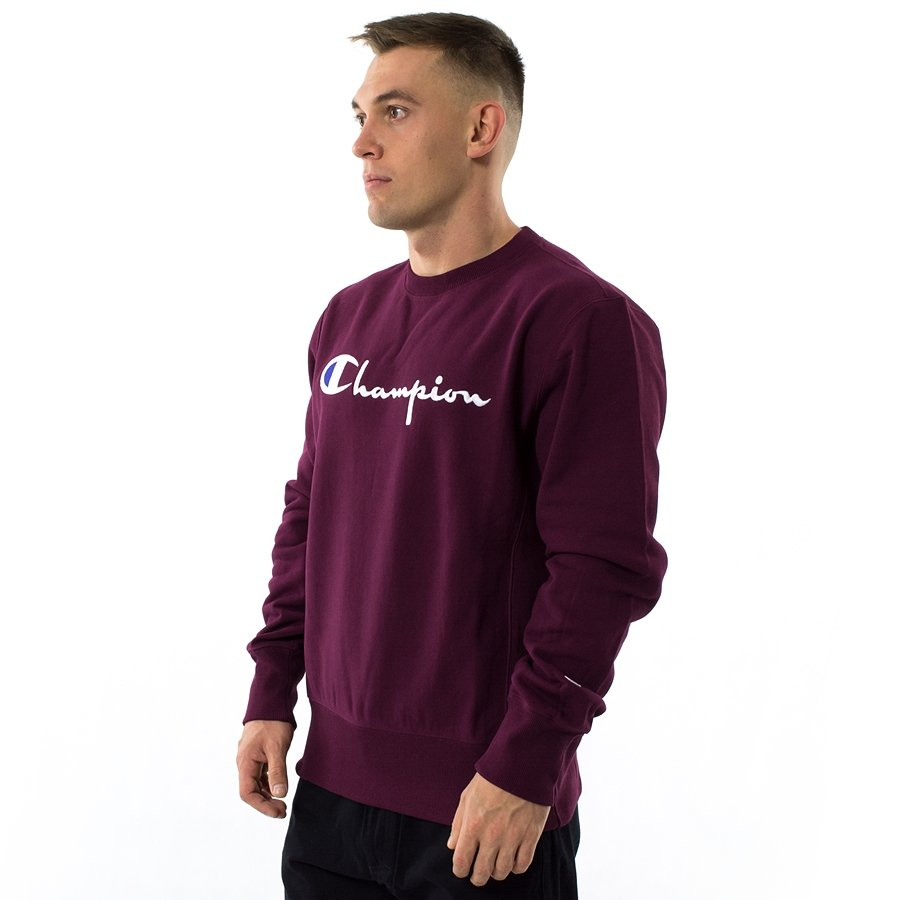 Bluza M Ska Champion Crewneck Reverse Weave Burgundy F Rs