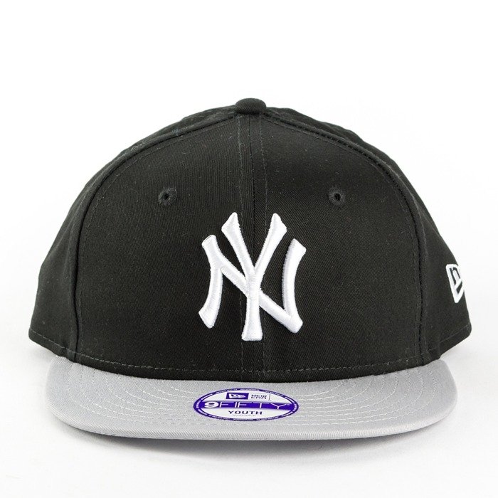 Czapka dziecięca New Era snapback New York Yankees Basic black / grey Youth 9FIFTY 