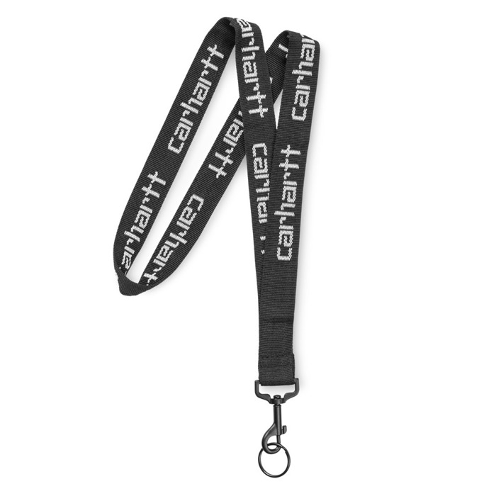 Carhartt WIP Script Lanyard black / white | CLOTHES & ACCESORIES ...