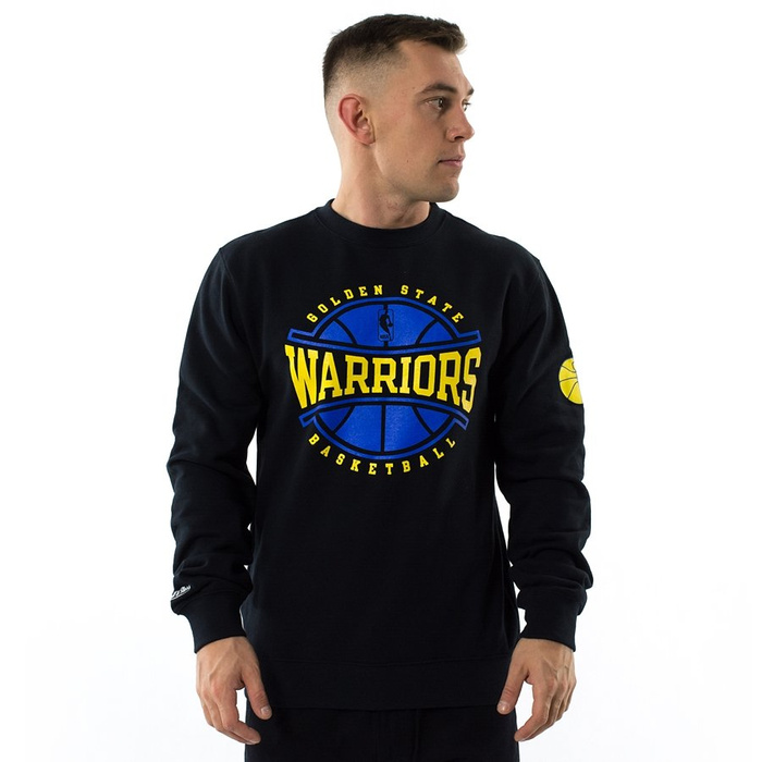 Mitchell and Ness sweatshirt crewneck Ball In Play Golden State Warriors black Golden State