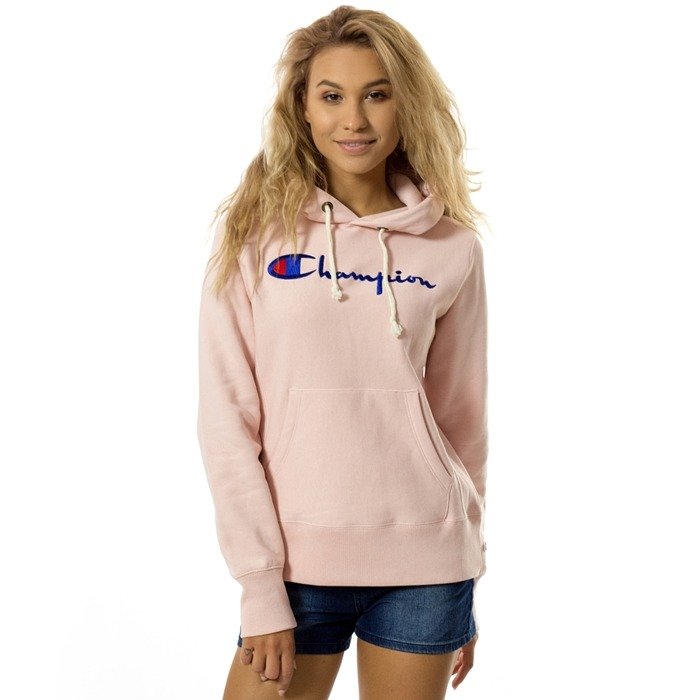 Champion sweatshirt hoody WMNS Reverse Weave pink (110975/F18/PS096 ...