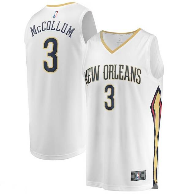 Fanatics Replica Jersey NBA Association Edition New Orleans Pelicans C.J Mc Collum white BASKETBALL NBA WESTERN CONFERENCE New Orleans Pelicans CLOTHES ACCESORIES T Shirts Jersey BASKETBALL