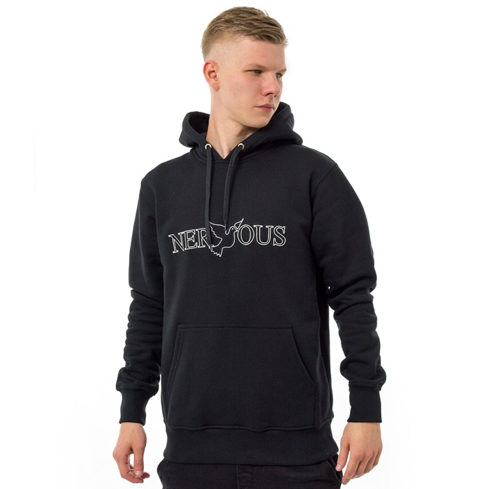 Nervous sweatshirt Hood SS19 Classic black / white Black | CLOTHES ...