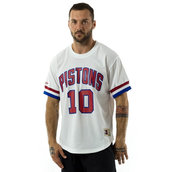 Mitchell and Ness tshirt Rodman 10 Player Name & Number Mesh Detroit