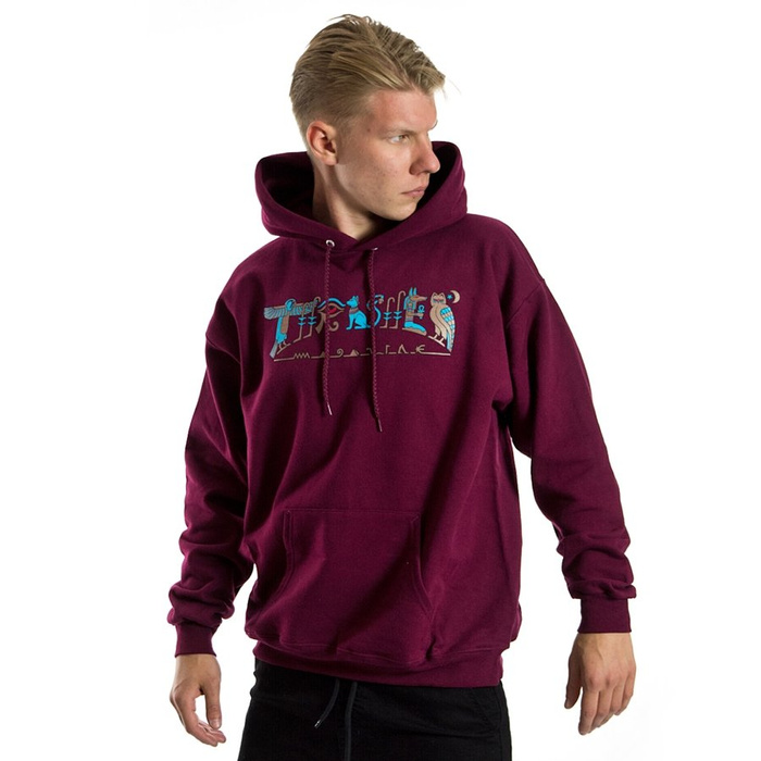 Maroon thrasher sweatshirt hotsell