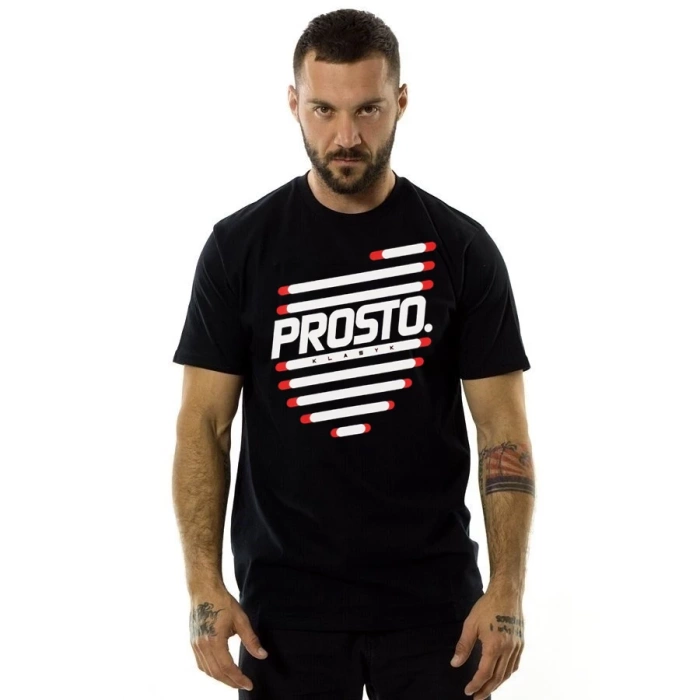 Prosto Klasyk Koszulka męska tshirt Lighto black Black ODZIEŻ I
