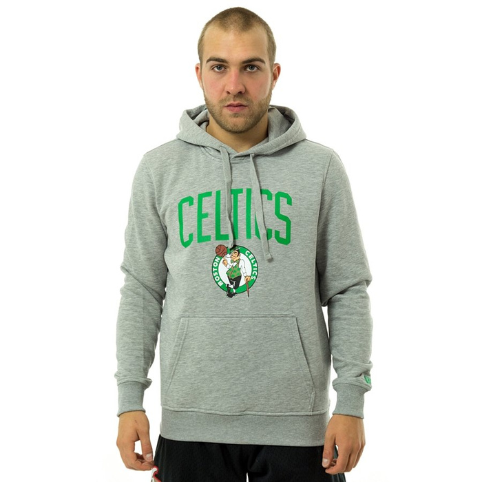 New Era sweatshirt hoody NBA Team Logo Boston Celtics grey heather Boston Celtics CLOTHES