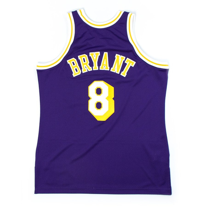 Mitchell and Ness authentic jersey HWC Los Angeles Lakers Kobe Bryant 1996 97 purple Kobe Bryant CLOTHES ACCESORIES T Shirts T Shirts BASKETBALL NBA WESTERN CONFERENCE Los Angeles Lakers