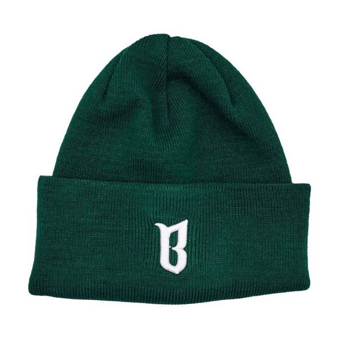 BOR Beanie B Logo Bottle Green Green | CLOTHES & ACCESORIES \ Caps ...