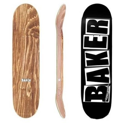 Baker Skateboards deck Brand Logo black / white 8.125"