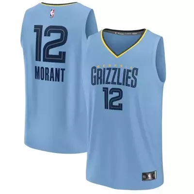 Fanatics Replica Jersey NBA Statement Edition Memphis Grizzlies Ja Morant light blue
