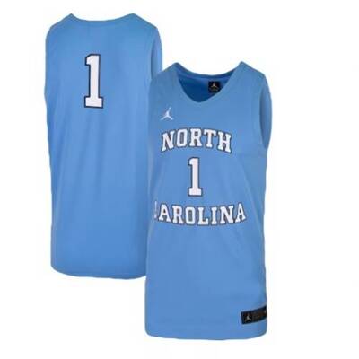 Jordan Jersey NCAA North Carolina Tar Heels No.1 blue