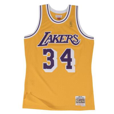 Mitchell and Ness Swingman Jersey 2.0 HWC Los Angeles Lakers Shaquille O' Neal 1996-1997 yellow (kids collection)