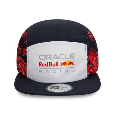 New Era 5Panel Red Bull Racing All Over Print Navy Camper Cap white-navy-red