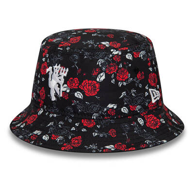 New Era  Manchester United FC Floral All Over Print Bucket Hat black