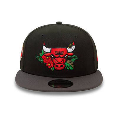 New Era snapback 9FIFTY NBA Floral Chicago Bulls black