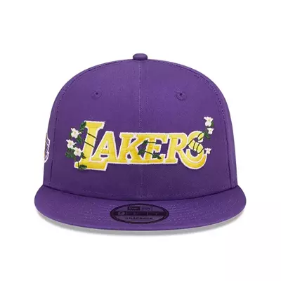 New Era snapback 9FIFTY NBA Flower Wordmark Los Angeles Lakers purple
