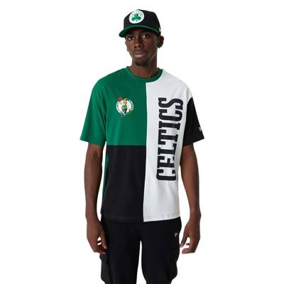 New Era  t-shirt Cut And Sew Oversized NBA Boston Celtics green-white-black