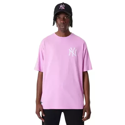 New Era t-shirt League Essential MLB New York Yankees pink