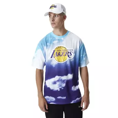 New Era NBA Team Logo Los Angeles Lakers Short Sleeve T-Shirt White - XL