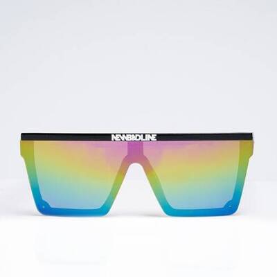 NewBadLine sunglasses One Glass black flash - blue mirror 01-78
