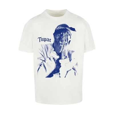 Upscale t-shirt Oversized 2Pac Me Againt The World white