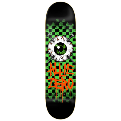 Zero Skateboards Deck Allie Eyeball green-orange 8.25" x 31.9"