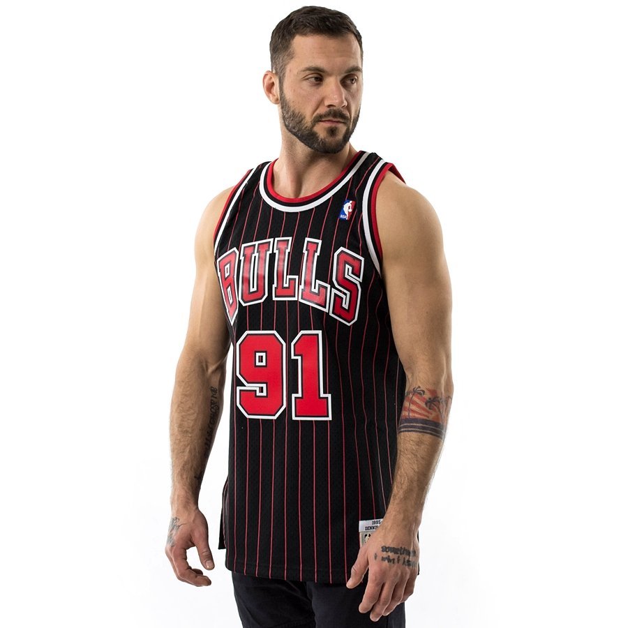 Mitchell & Ness Chicago Bulls Dennis Rodman NBA Swingman Jersey 3X Black/White/Multi