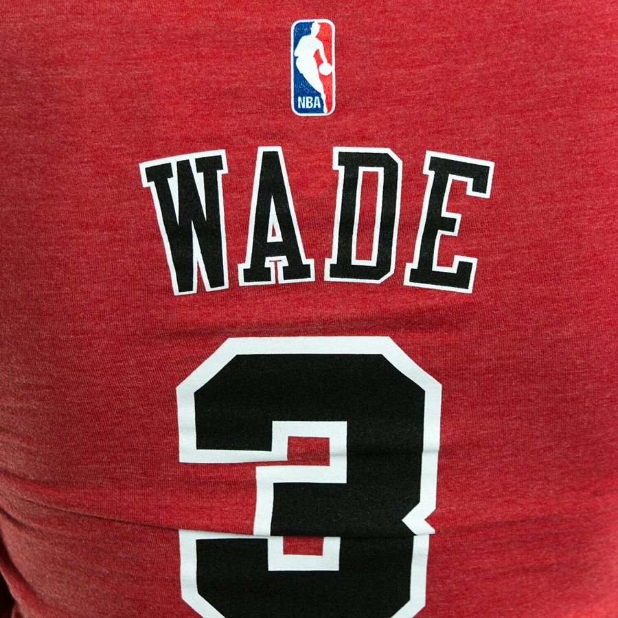 Adidas Basketball t-shirt Chicago Bulls Dwayne Wade red | CLOTHES ...