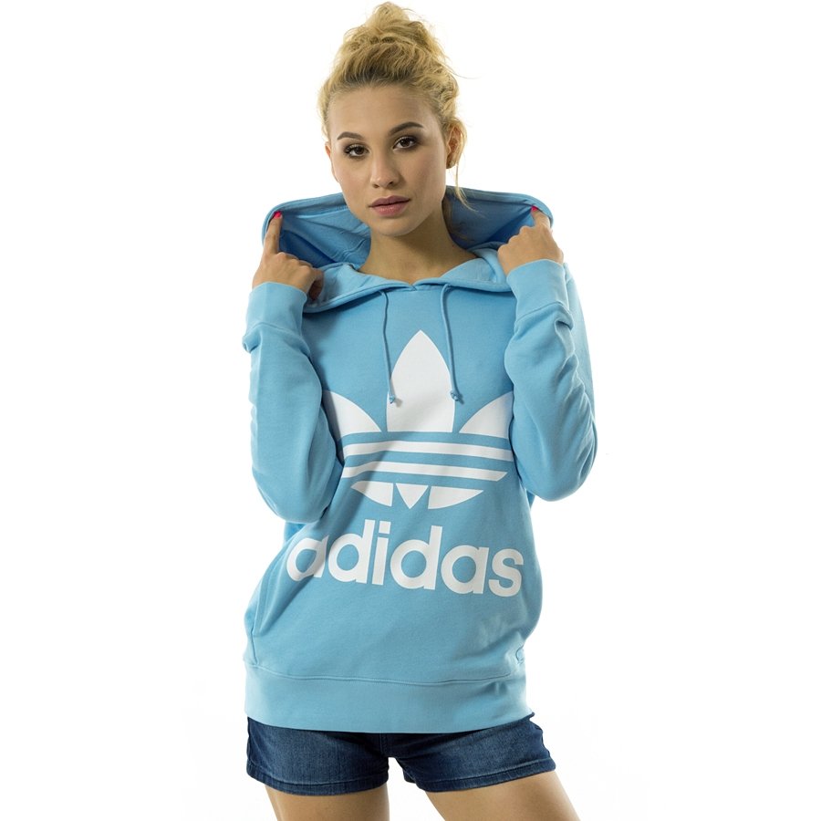 Adidas Originals sweatshirt Trefoil Hoodie clear blue (DH3145) 40 | CLOTHES  \u0026 ACCESORIES \\ Sweatshirts \\ Hoodies BRANDS \\ A \\ Adidas Originals SALE \\  Outlet *WOMEN \\ Sweatshirts SALE \\ Sweatshirts | MATSHOP.PL - Multibrand  Streetwear Store Caps 