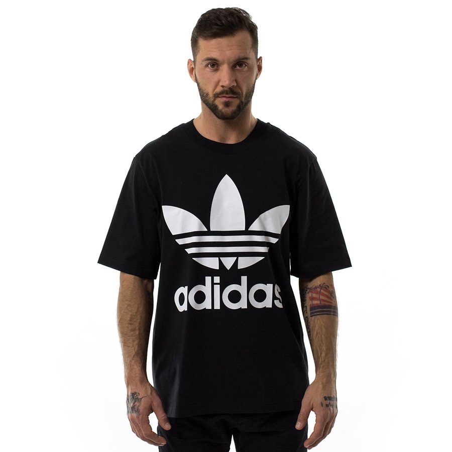 Adidas Originals t-shirt Oversize Trefoil black (CW1211) Black ...