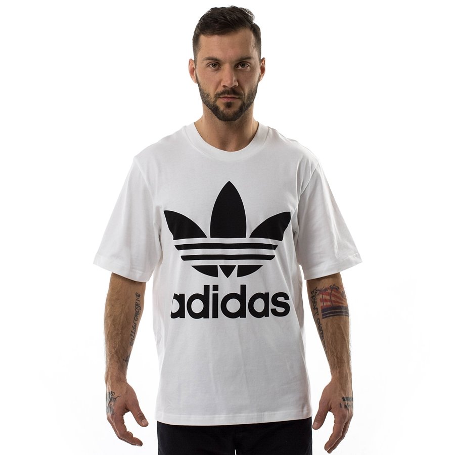 Adidas Originals t-shirt Oversize Trefoil white (CW1212) White | CLOTHES \u0026  ACCESORIES \\ T-Shirts \\ T-Shirts BRANDS \\ A \\ Adidas Originals *MEN \\  T-Shirts | MATSHOP.PL - Multibrand Streetwear Store Caps Sneakers Basketball