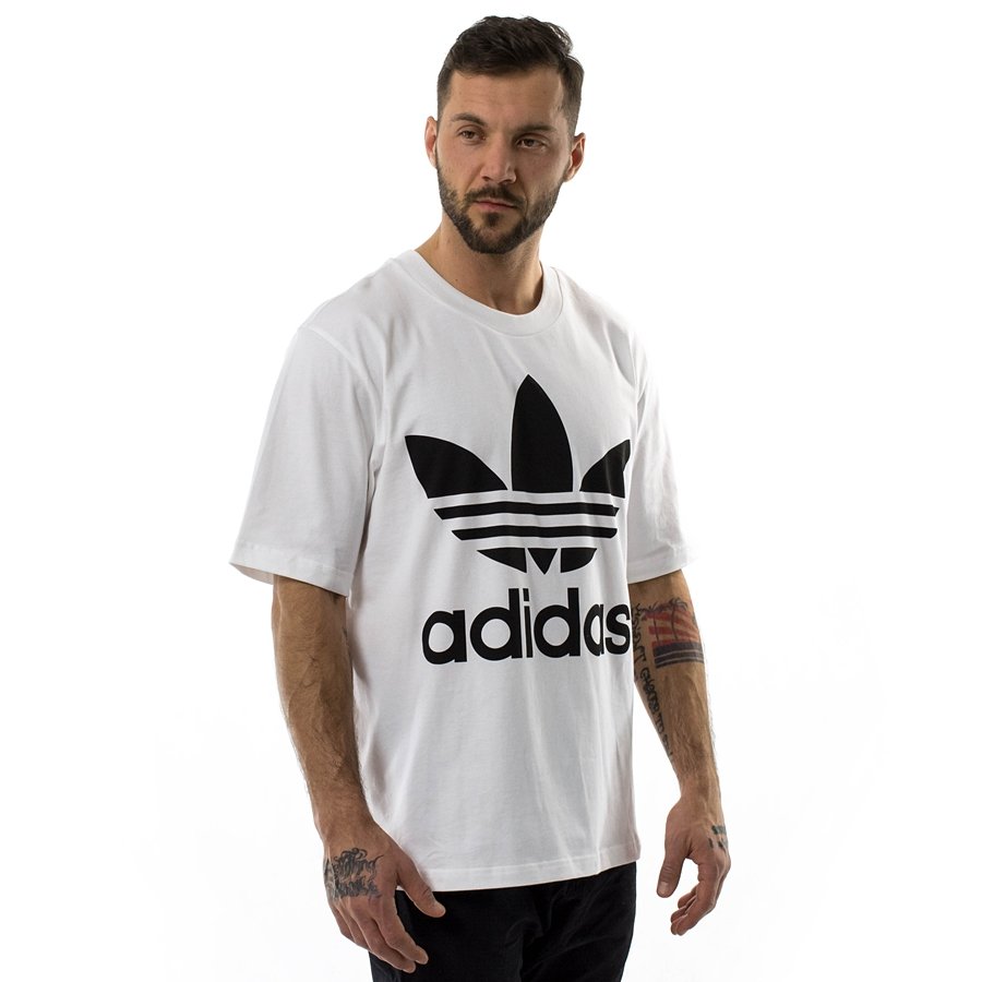 Adidas Originals t-shirt Oversize Trefoil white (CW1212) White ...
