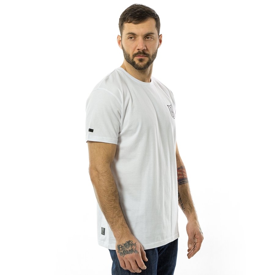 BOR t-shirt Classic Borcrew Outline white White | CLOTHES & ACCESORIES ...